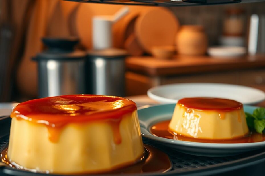 Pudim na air fryer​